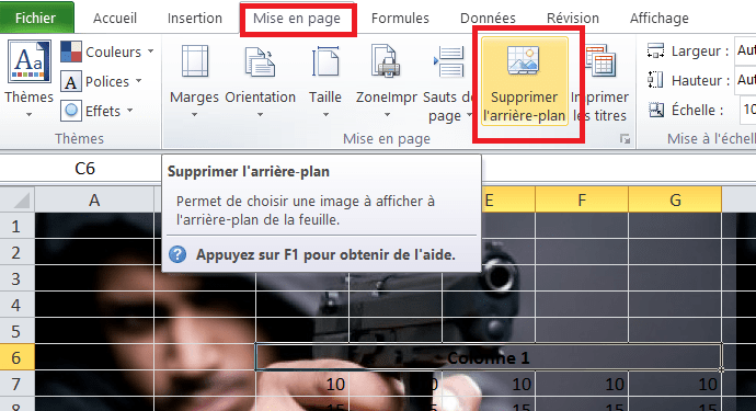 Utilisez Une Image Comme Fond Décran Dans Microsoft Excel