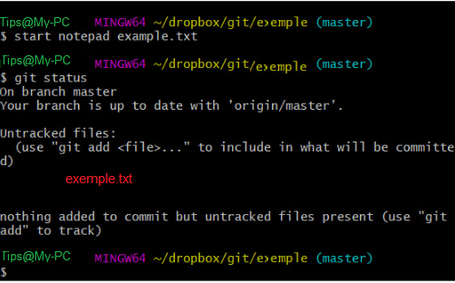console dcommand to download git