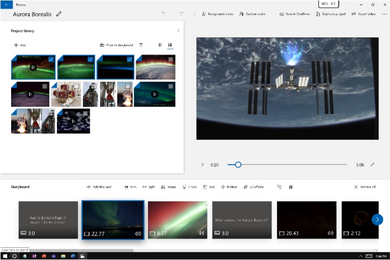 Windows 10 - éditeur vidéo