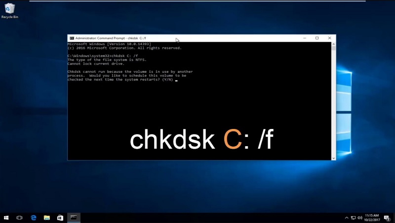 Windows 10 - chkdsk réparer disque dur